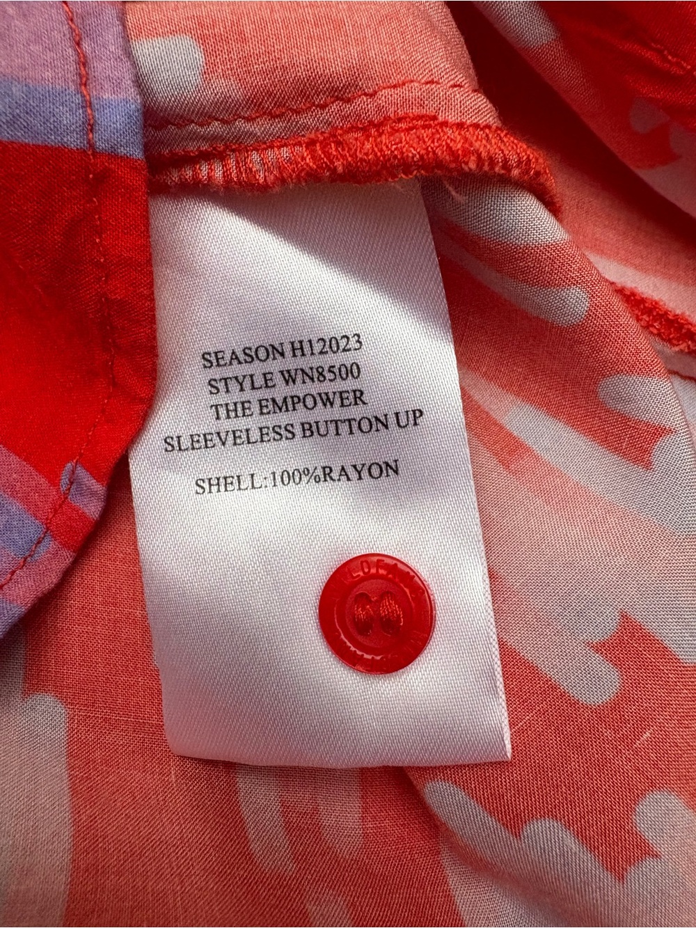 The Empower Sleeveless Button-Up Shirt - Picture 7 of 10
